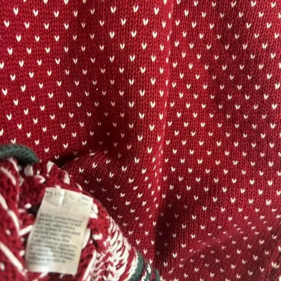 Llbean red and white fairisle - Picture 6 of 6